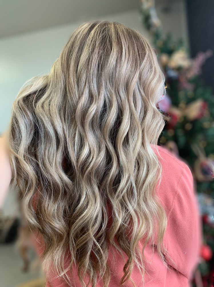 Half Highlight + Root Touch Up