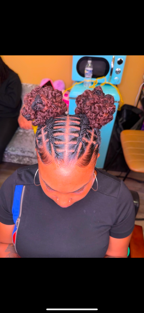 Braided Extended Buns 💓