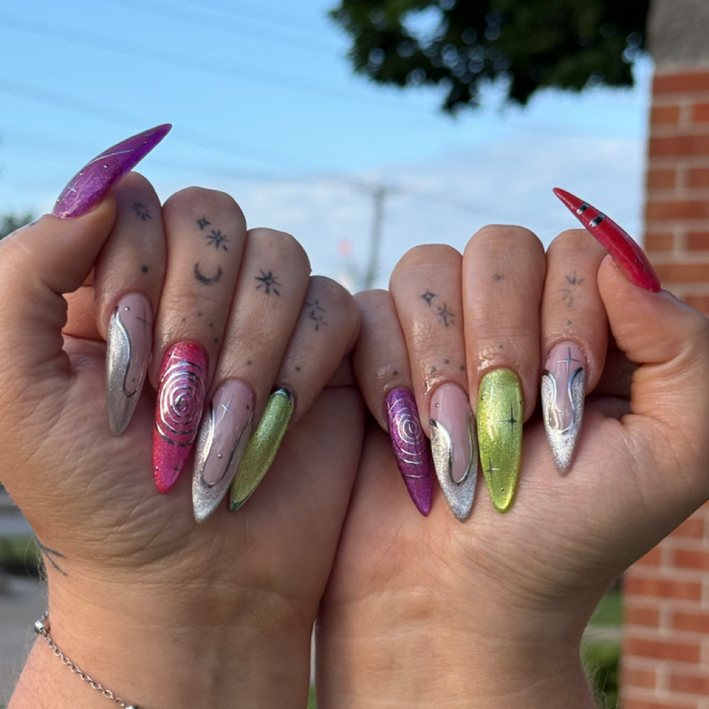 Gel X Long Fullset at The Beauty Collective in Des Moines, IA