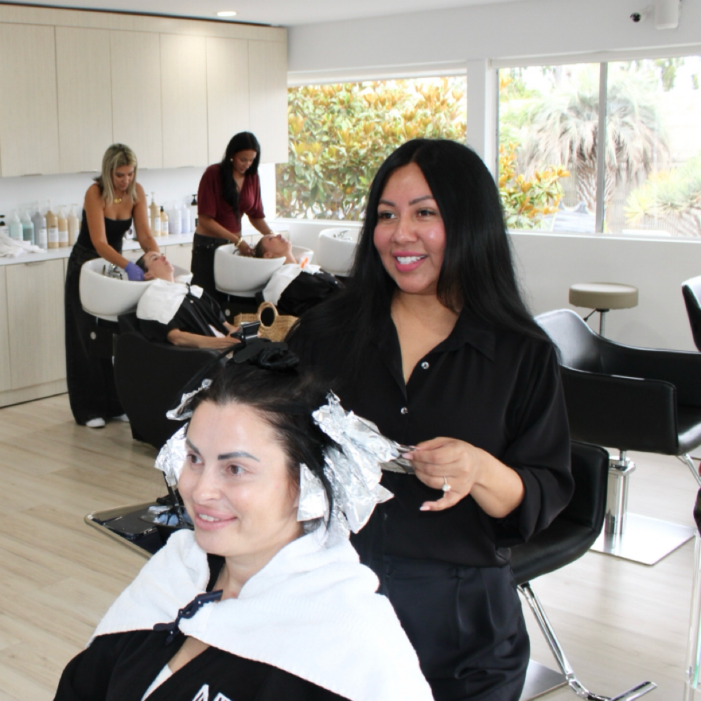 Consultation with Rosy at Newport Beach Salon & Suites in Corona Del Mar, CA