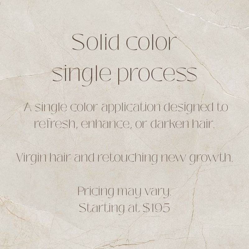 THE SOLID COLOR - SINGLE PROCESS