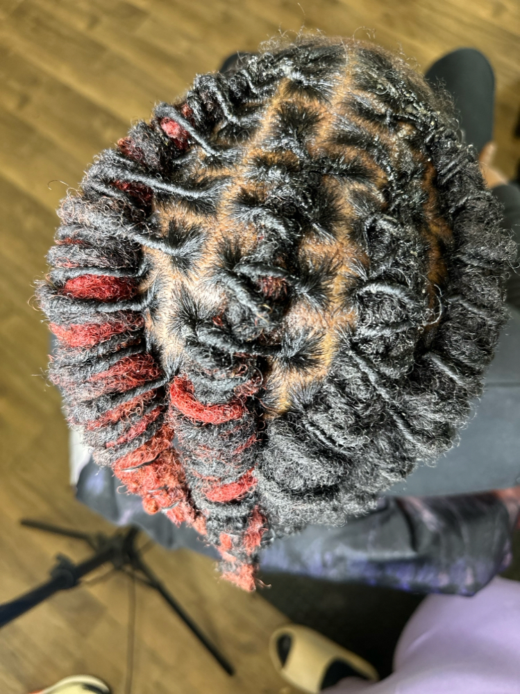Loc Retwist And Style (half Head)