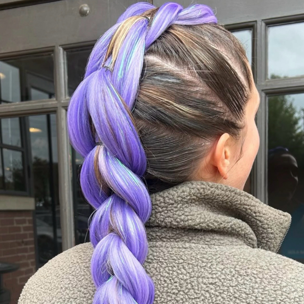 Single Simple Dragon Braid at Rainbow Balayage in Charlotte, NC