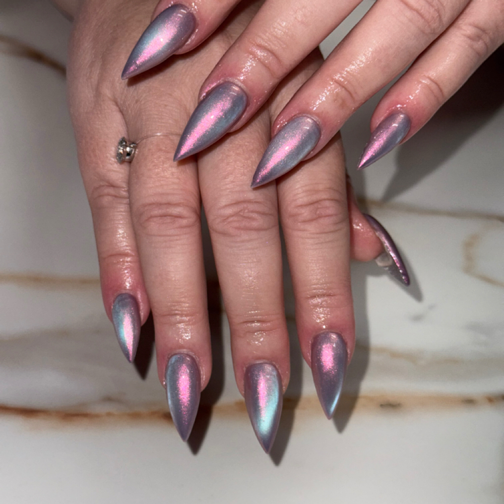 Cat Eye/Chrome/Mood Polish at LEXPLICITLY NAILED in Wilmington, OH