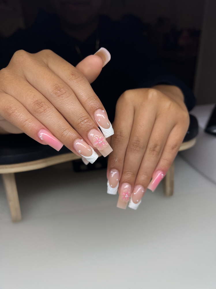 Med Acrylic Full Set On Bare Nails at _F.nailsss in Phoenix, AZ