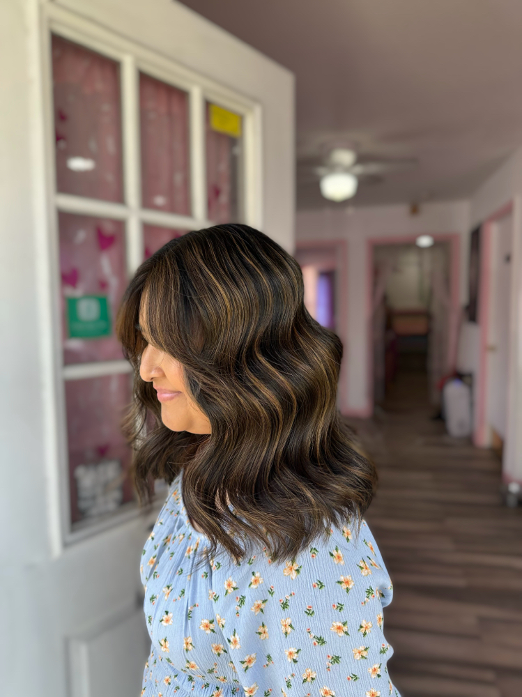 Shoulder Length Blonding
