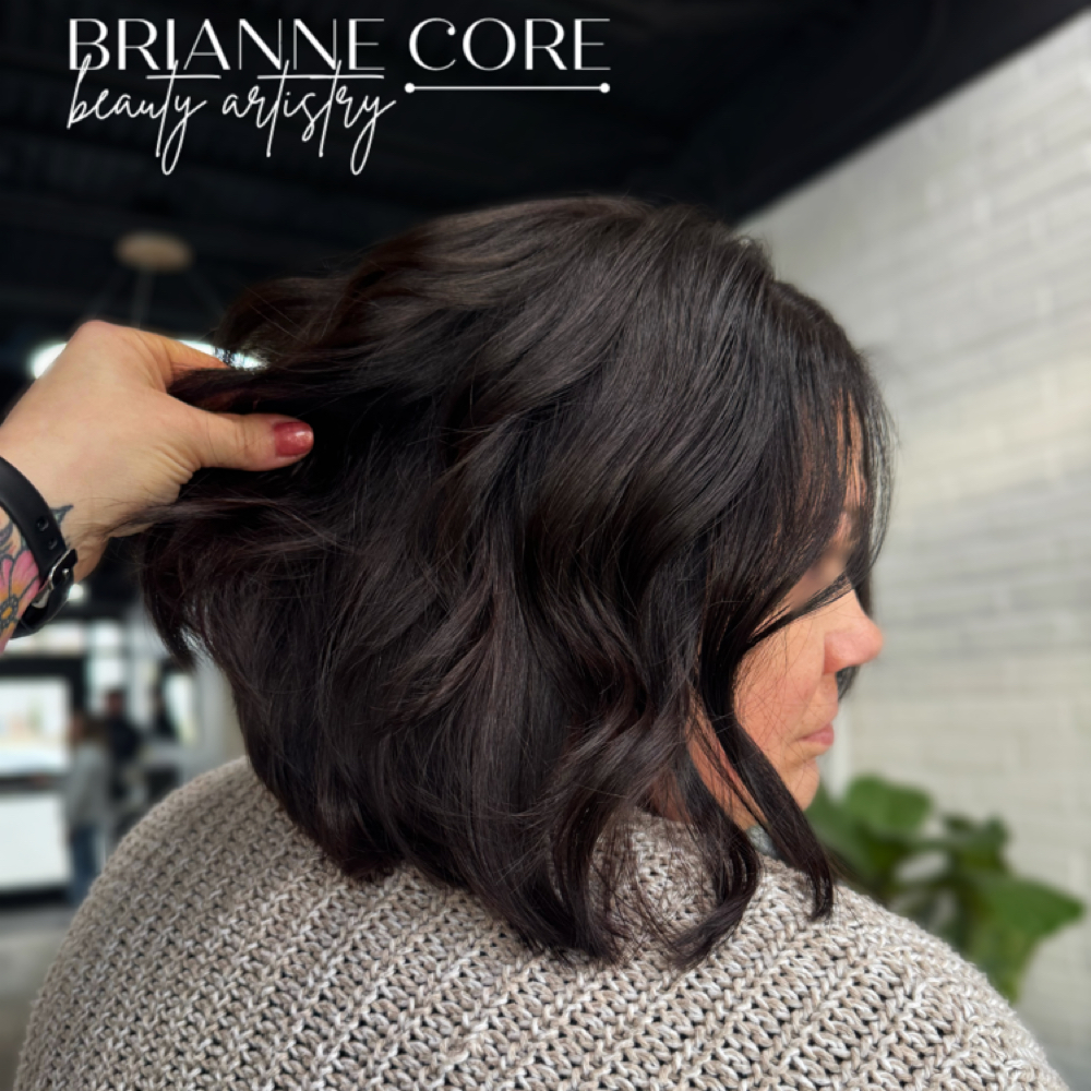 Color Root/Retouch + Haircut at BRIANNE CORE beauty artistry in Bay Village, OH