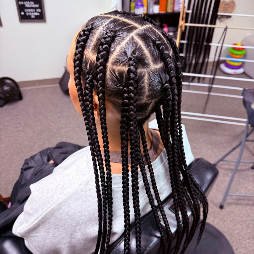 Large Knotless/ Braids at DeeplyRootedSalon in Iowa City, IA