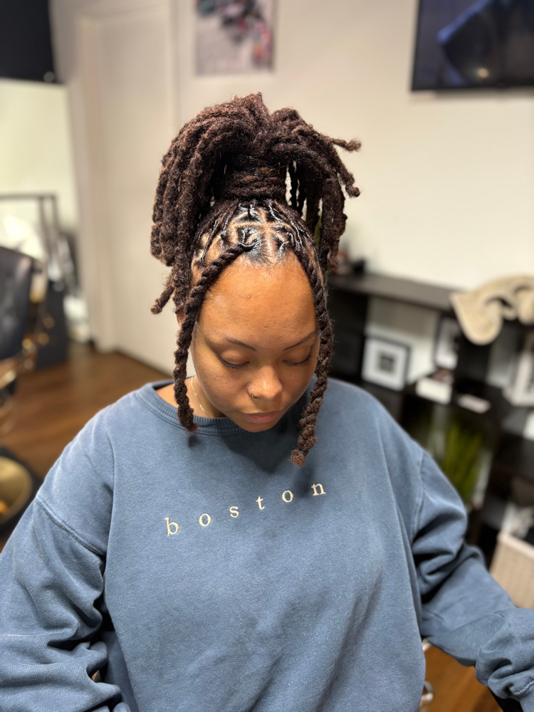 Full Head of Locs Retwist at HairTechNiquee in Dallas, TX