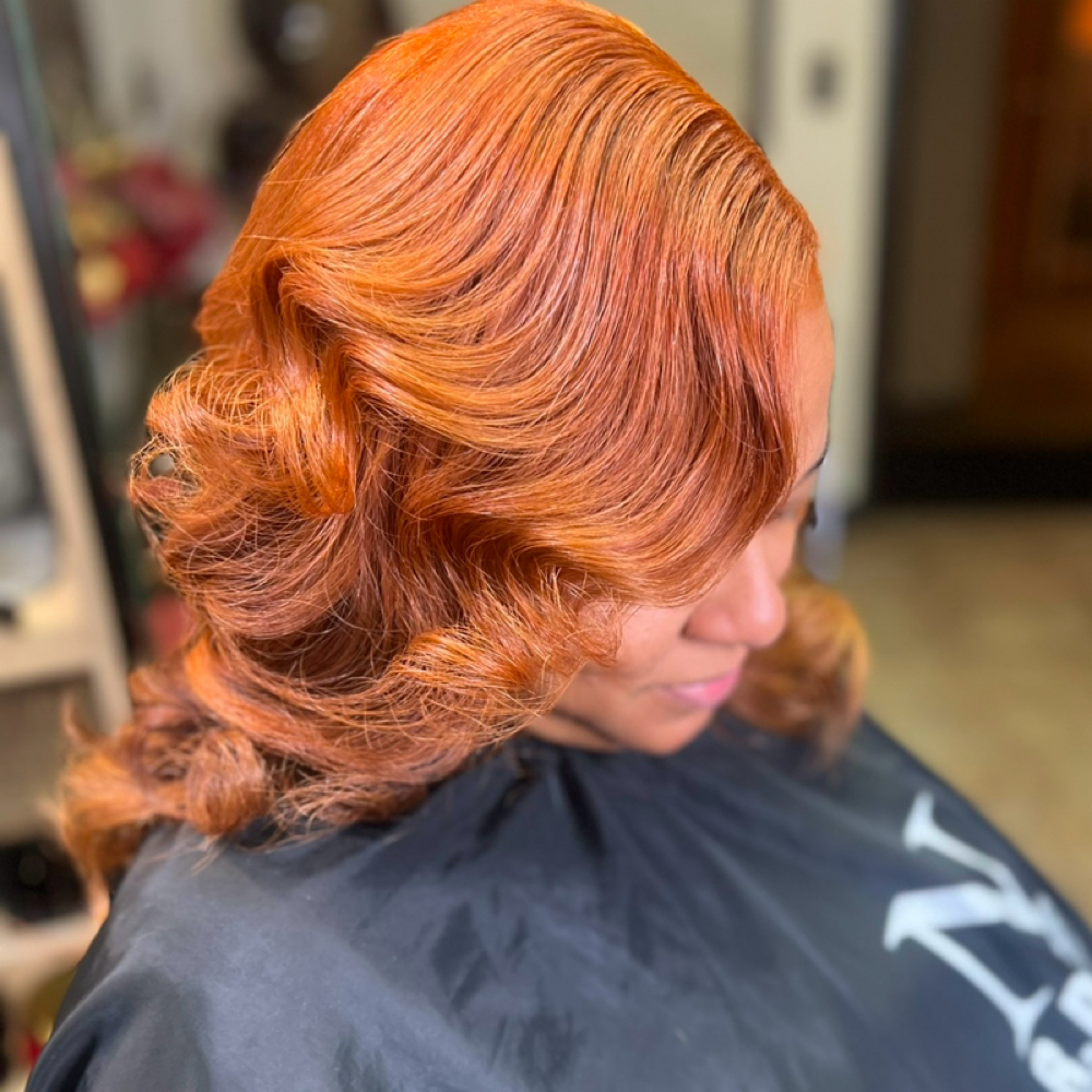 Custom 2 Color Blend 🧡💛 at NERDY GIRL BEAUTY STUDIO ✨✨ in 48034