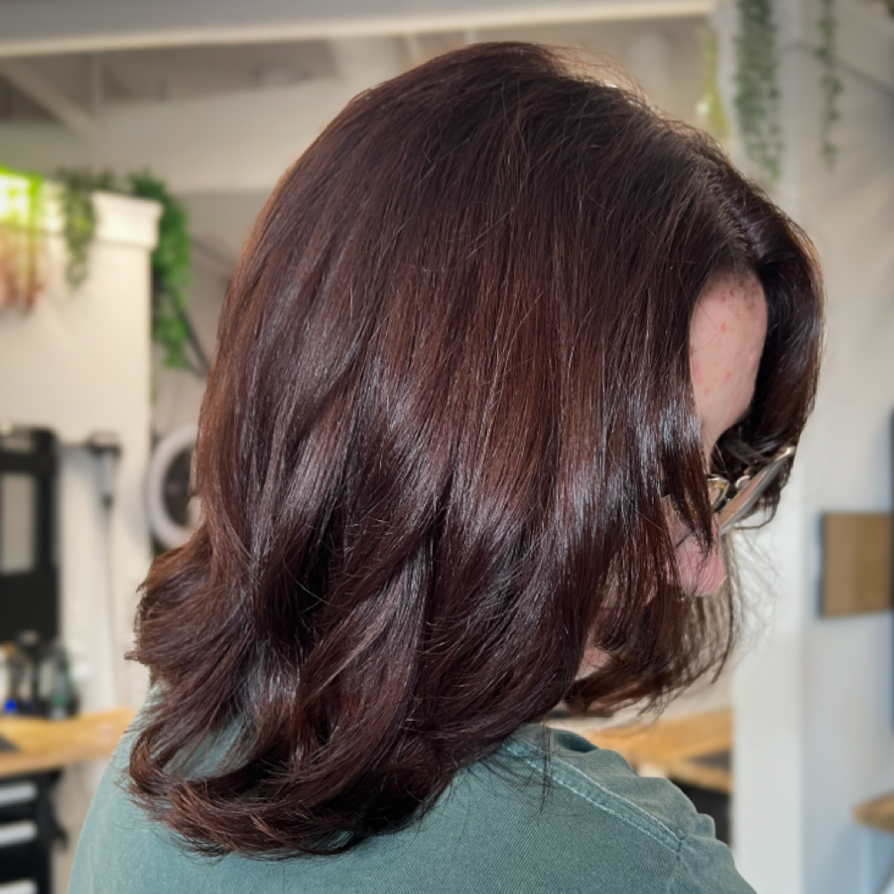 Retouch Base with Haircut at Lightened & Lifted in Nashua, NH