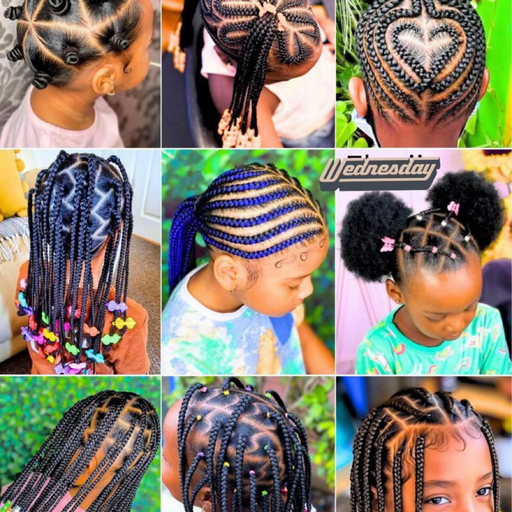 KIDS BRAIDS at Yawa Hair Braiding & Locs in Texas, TX