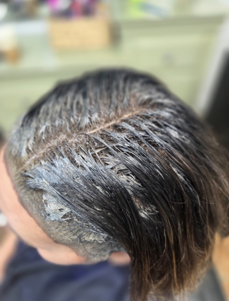 Root Touch-Up + Haircut