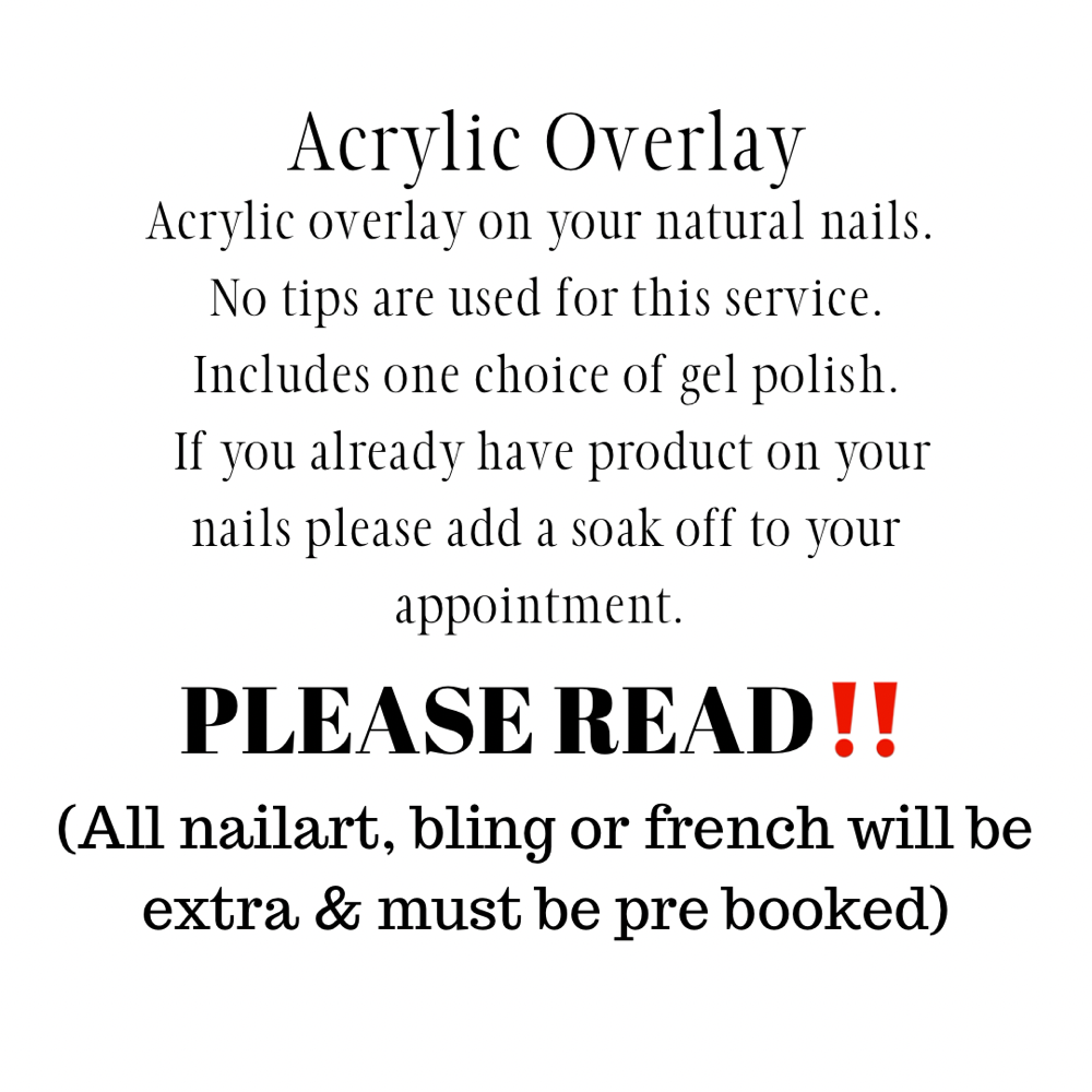 Acrylic Natural Nails Overlay