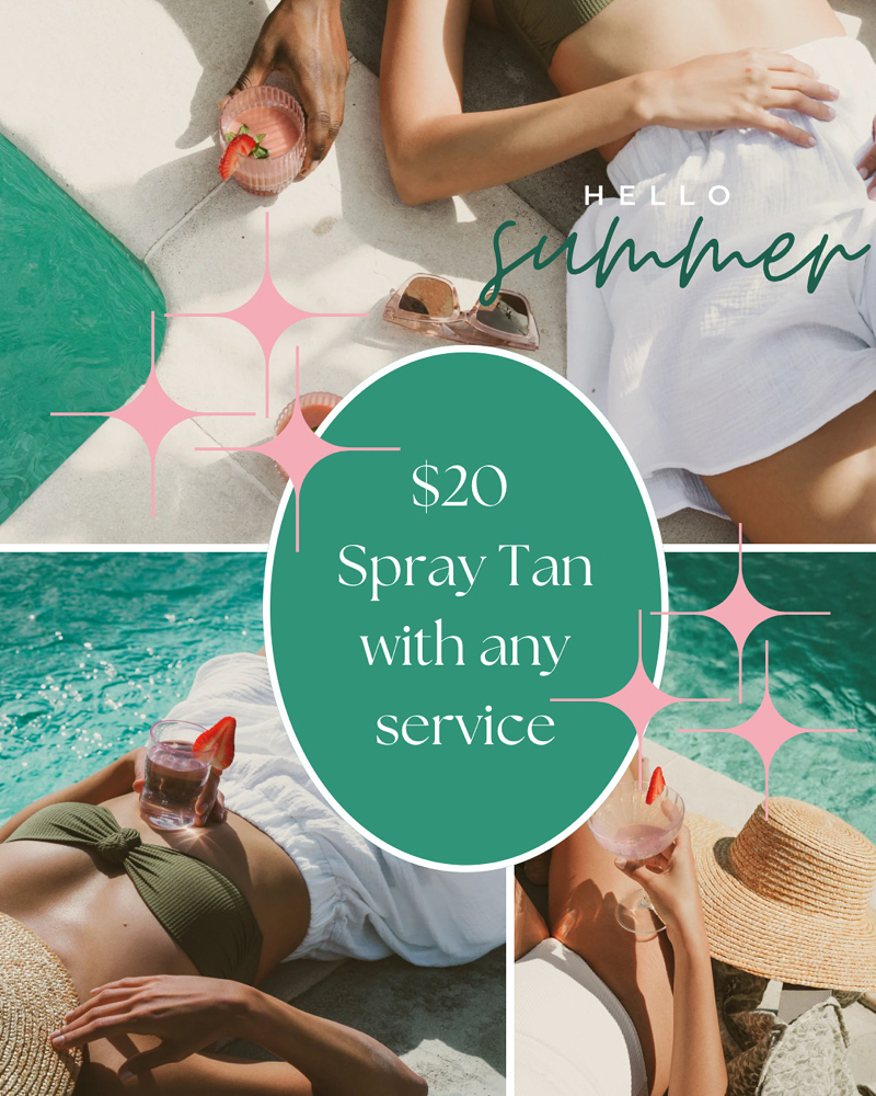 Summer special $20 Add On Tan☀️