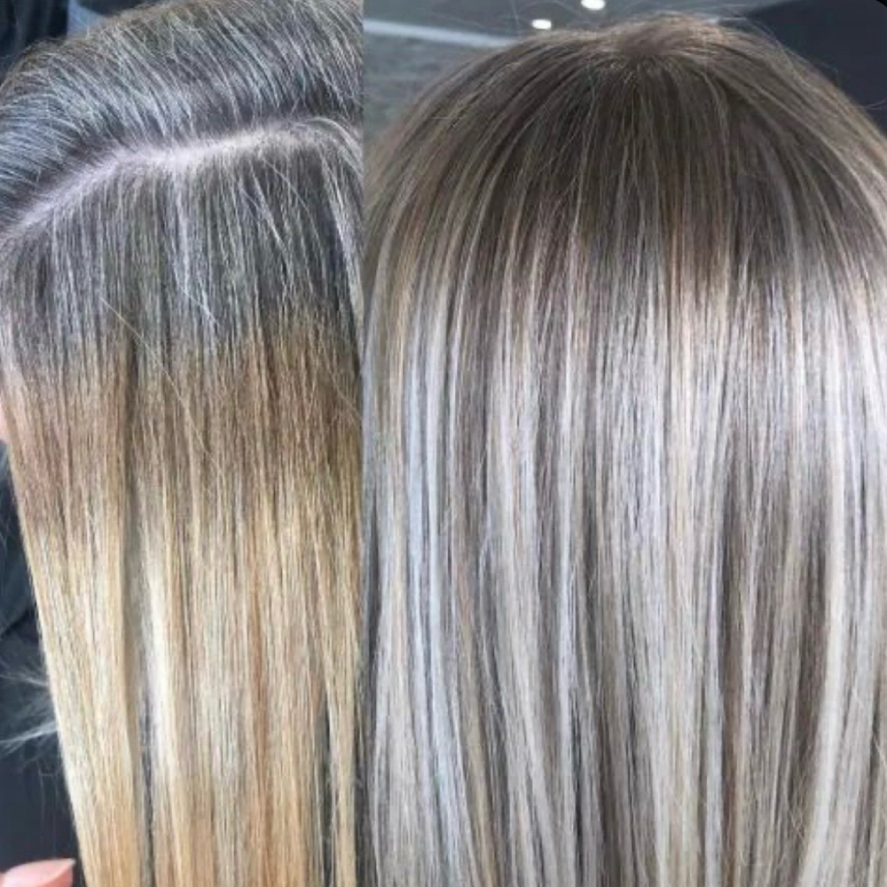 Root color w Highlights at Beyond Polish Beauty Salon in Selmer, TN