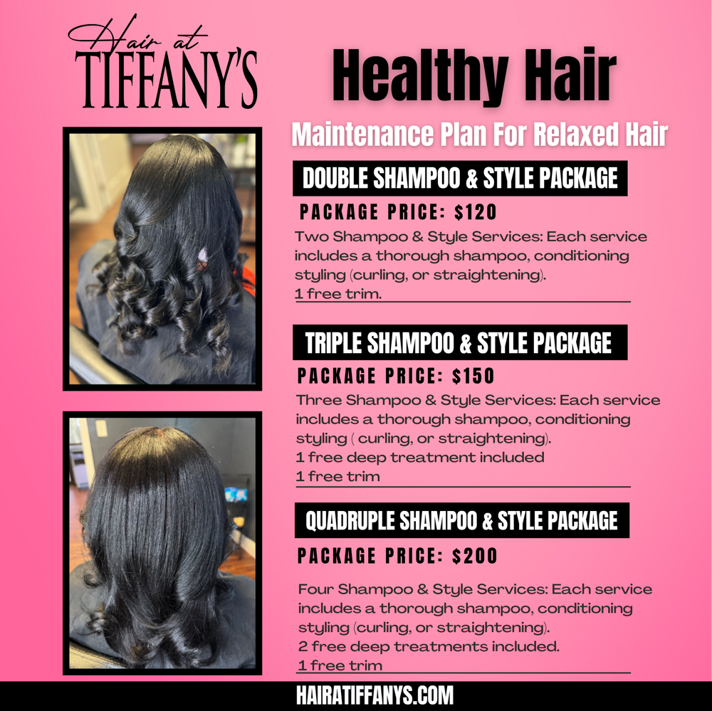 Shampoo & Style Package (RELAXED)