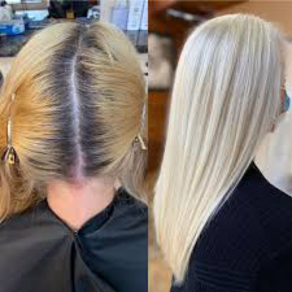 Bleach and Tone  (Short) at Risher Hair Salon in Tyler, TX