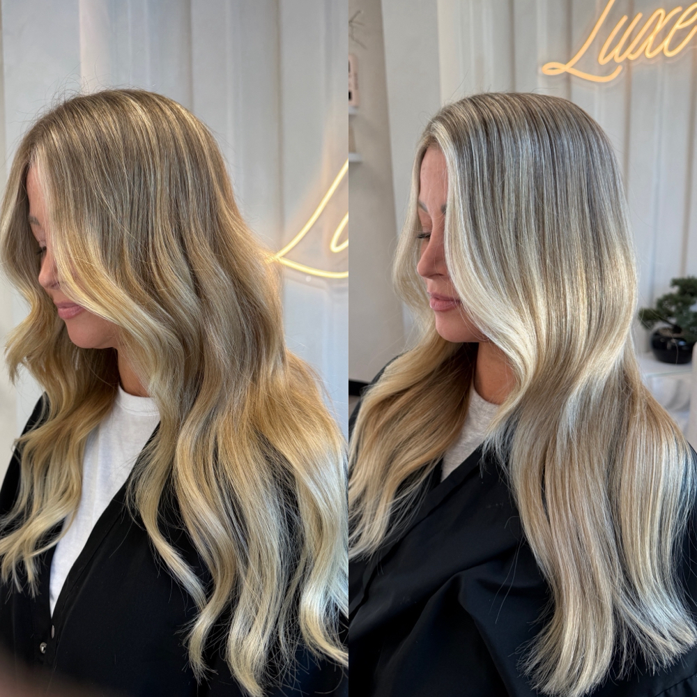 Full Blonding Session at Luxe and Mane Co in Spring, TX