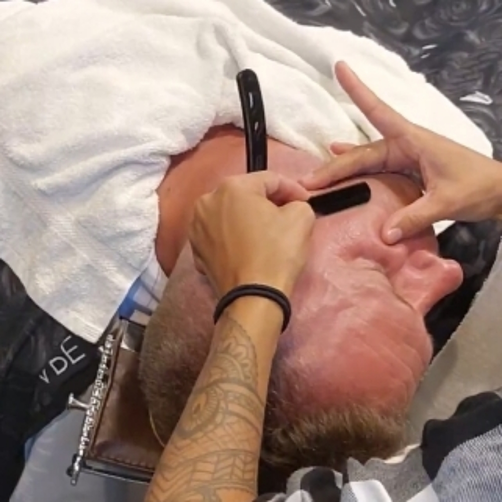 Full Face Shave at Shear Gods in Quilcene, WA