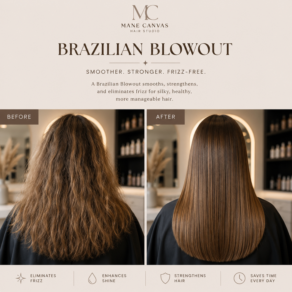 Brazilian Blowout at Mane Canvas Hair Studio in Helotes, TX
