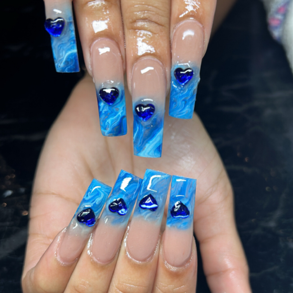 ACRYLIC FULL SET-LONG 🎀 at Styles By Angela Renee in Md, MD