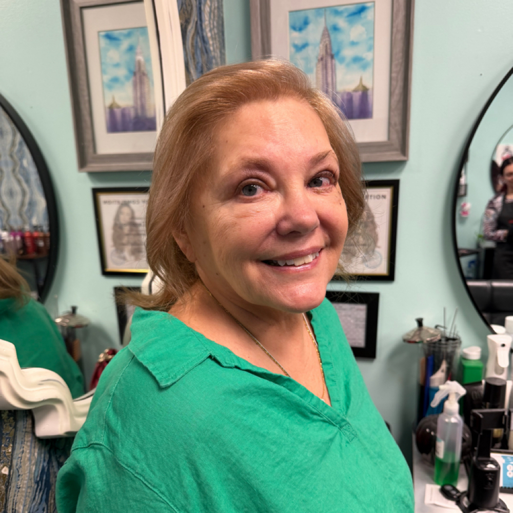 Touch-up at Rinis Hair Suite 2 in Hopewell Junction, NY