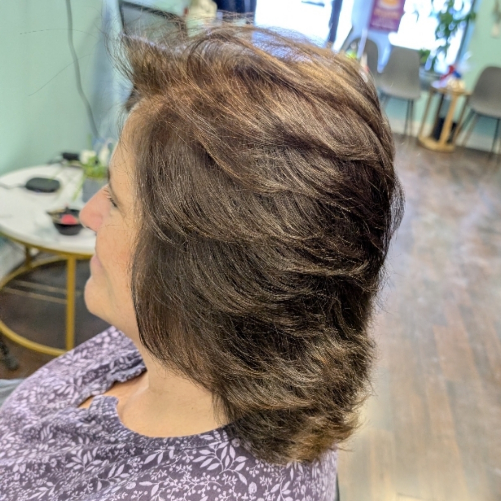 Touch-up at Rinis Hair Suite 2 in Hopewell Junction, NY