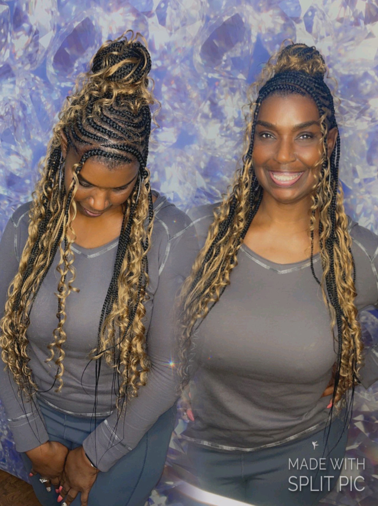 Up Down Feed In Braids