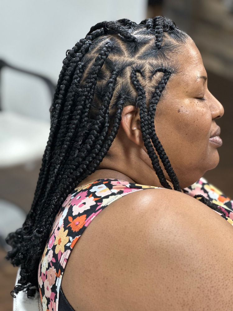 Medium Knotless Braids