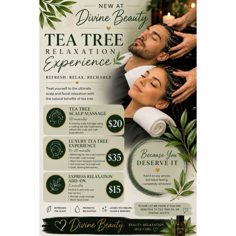 Tea Tree Experience at Mandy @ Divine Beauty in New Paris, OH