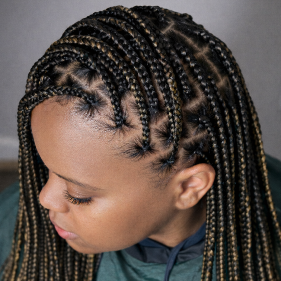 Adult Braiding Service at A Step Above Beauty hairtique in Charlotte, NC
