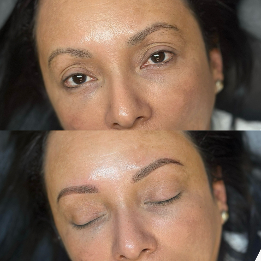 Ombre Powder Brow First Session at The Aesthetic Artisan in Palm Beach Gardens, FL