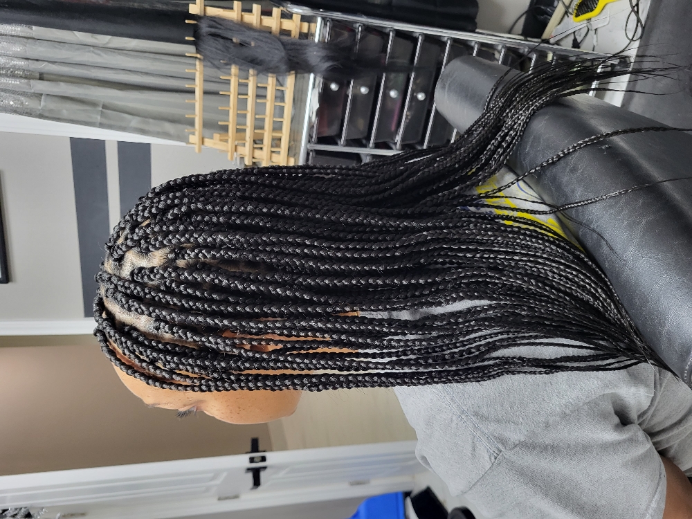 Medium Box Braids/ Mid Back