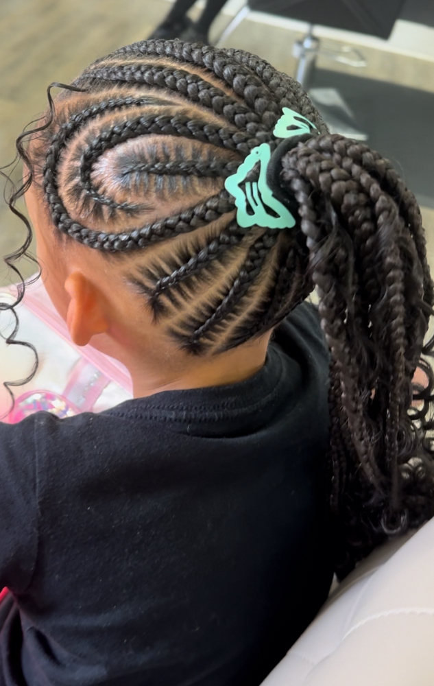 Kids Med Stitch Braids Hair Added