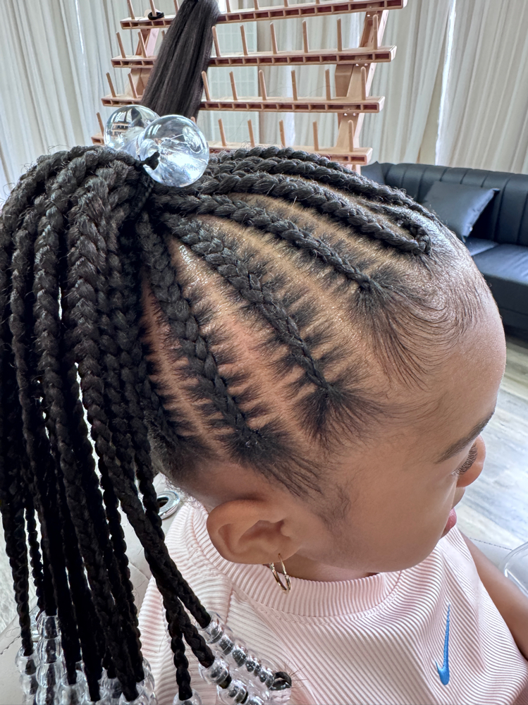 Kids Med Stitch Braids Hair Added at Makemeupshaq LLC in Reynoldsburg, OH