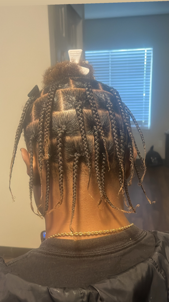 MENS BOX BRAIDS at Drea’s hair design in Oakland, CA