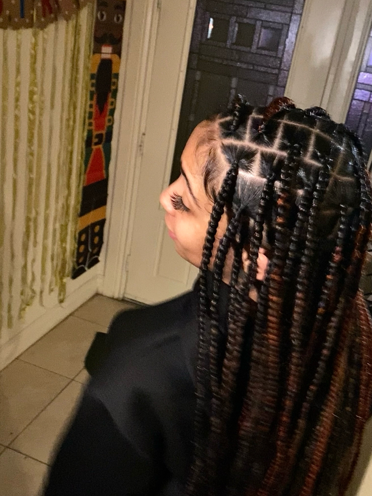 Medium Knotless Braids