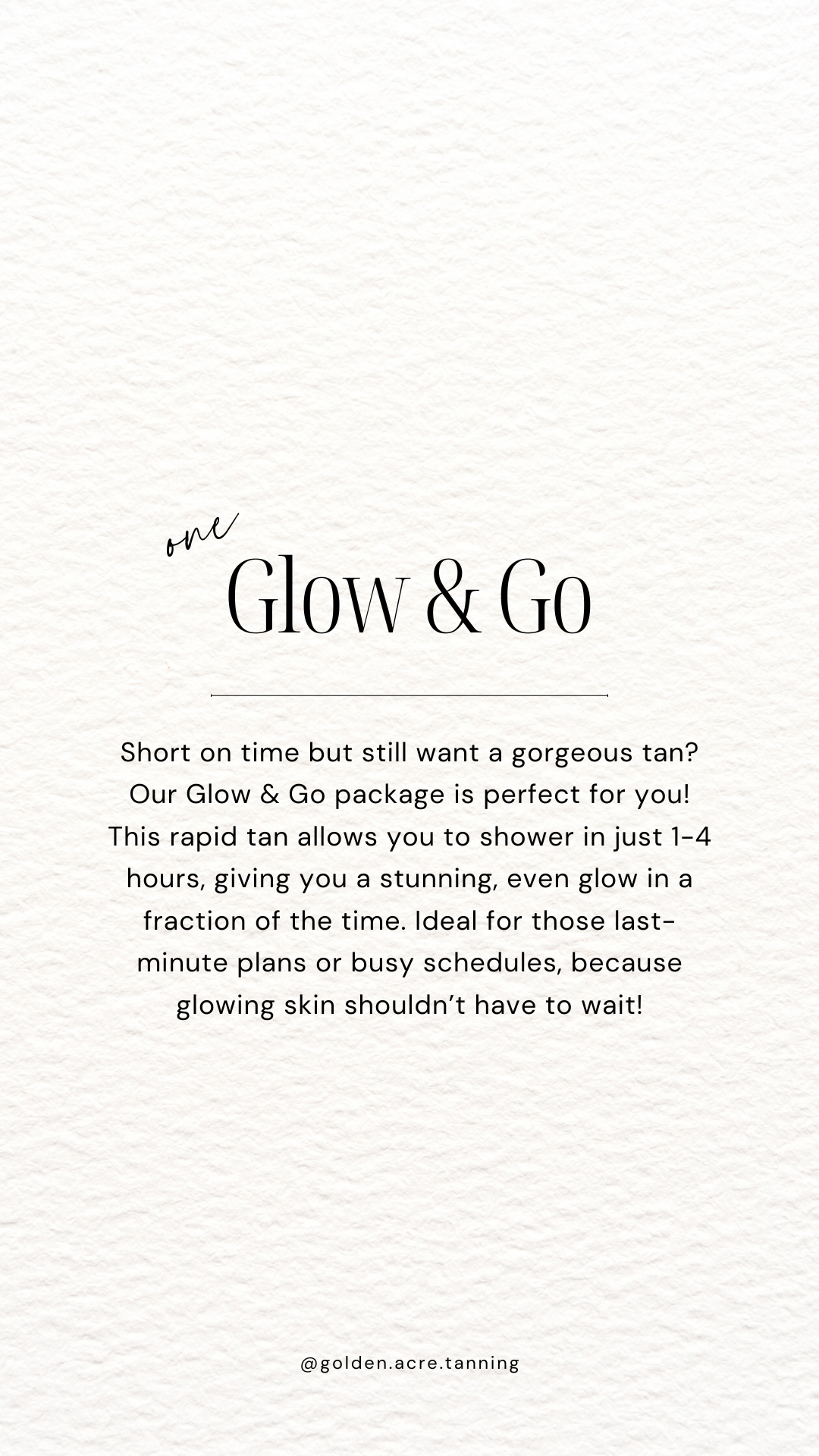 Golden Acre - Glow & Go
