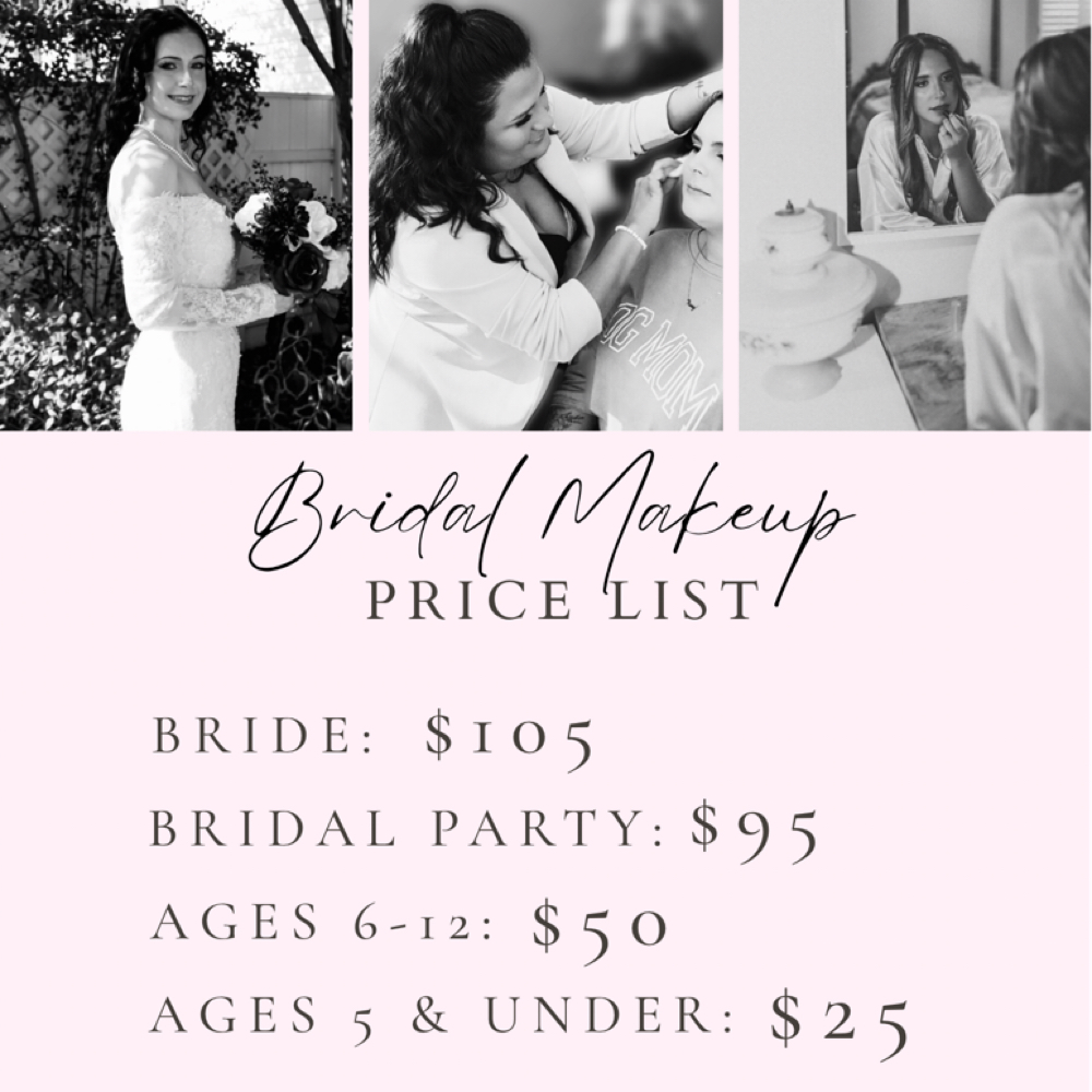 Wedding Bridal Makeup at You GLOW Girl Ms Beauty Bar and Blowtique in Picayune, MS