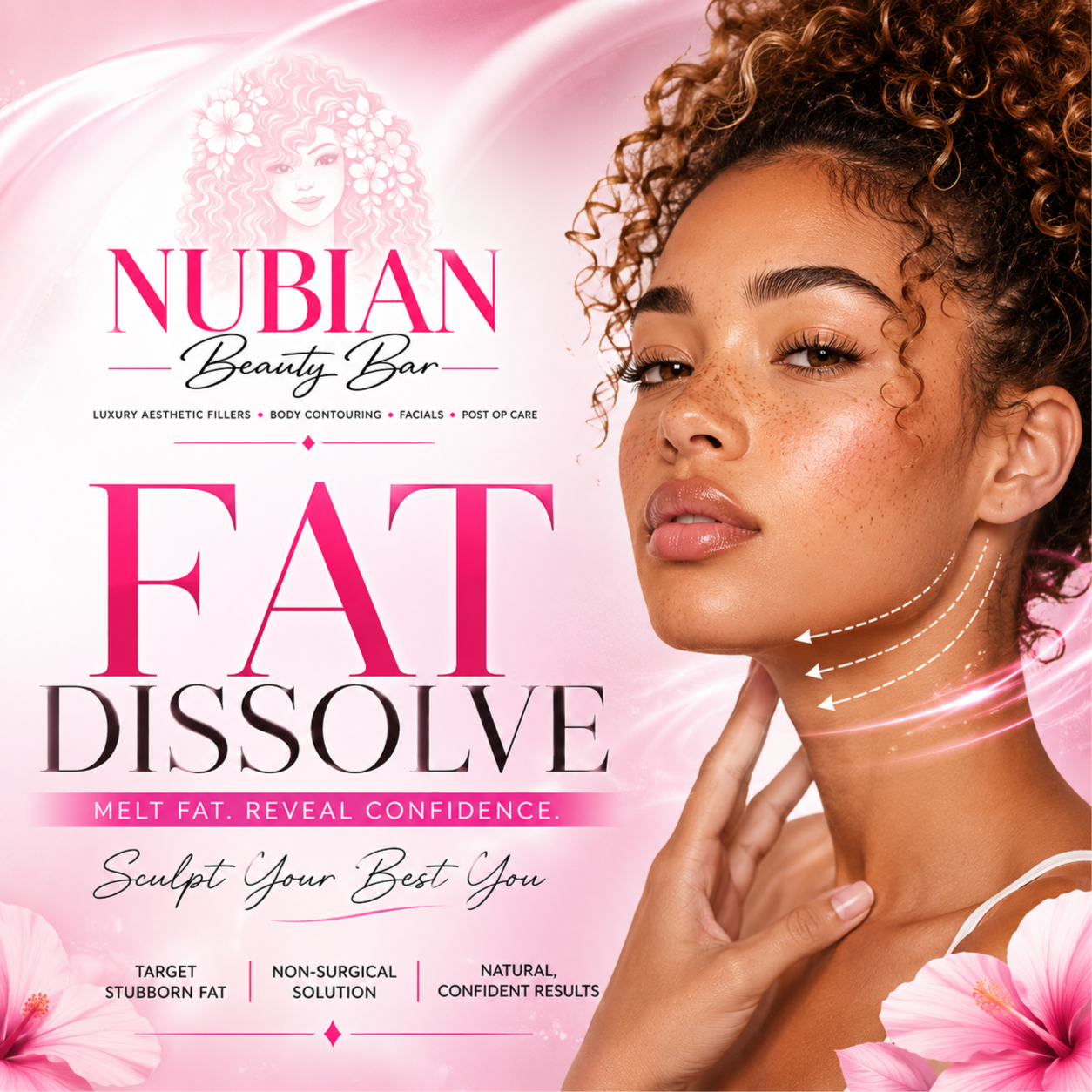 Liquid Lipo Fat Dissolve 1 vail at Nubian Beauty Bar in APOPKA, FL