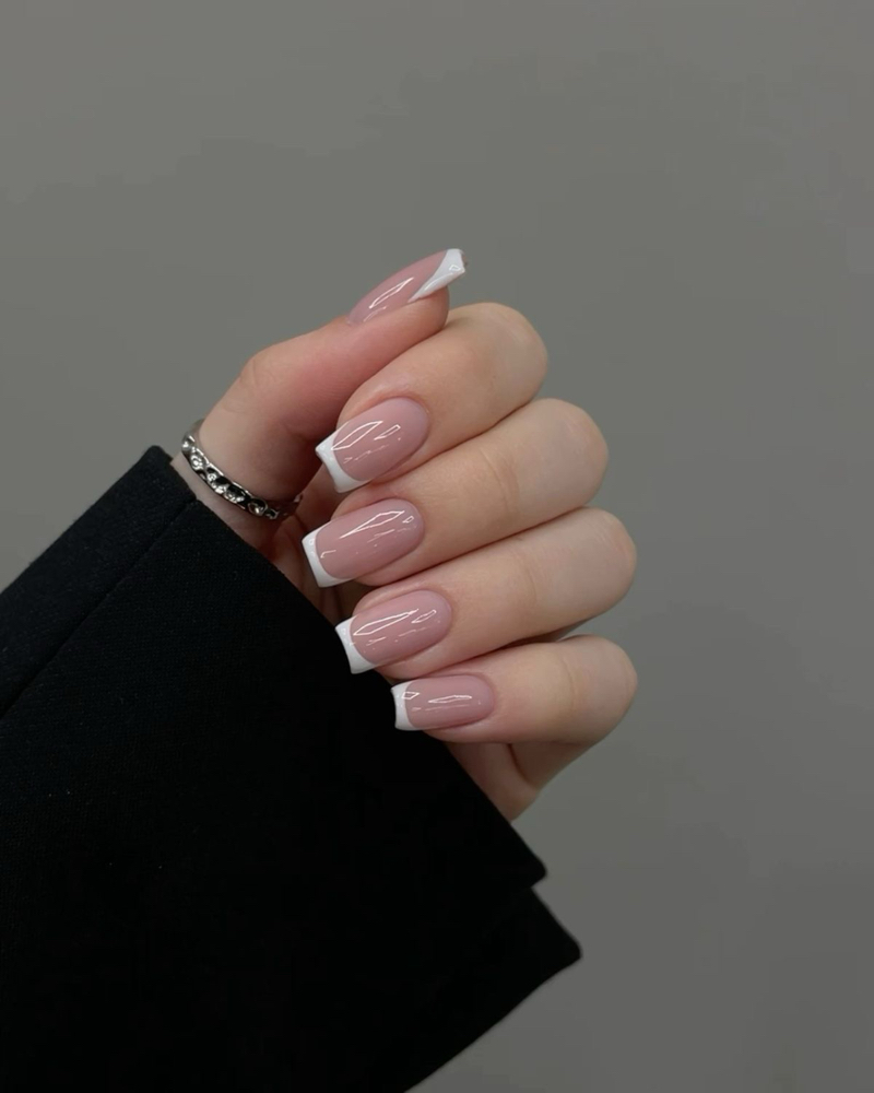 Classic French Tip Manicure