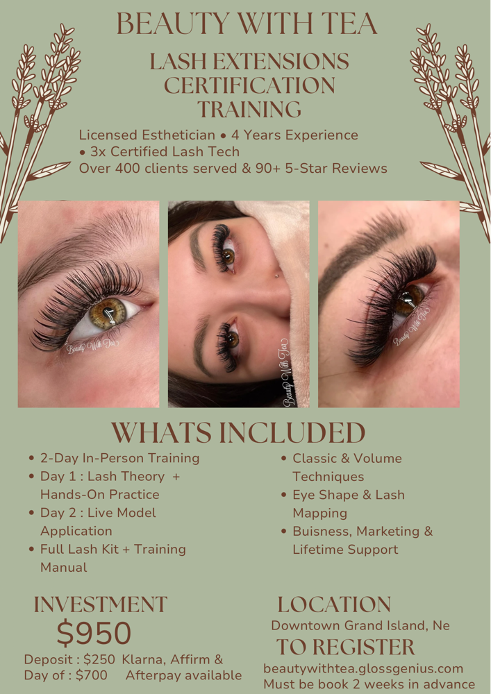 1 on 1 Lash Extensions Certificate