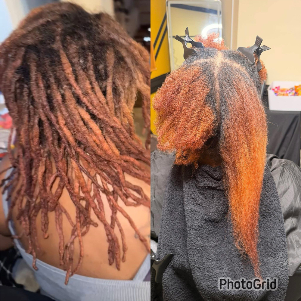 Loc Comb-Out / Loc Removal at Loc’d In With Dej in Fayetteville, NC