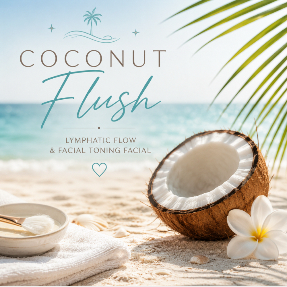 🌴🥥 Coconut Flush Facial 🌊✨ at Waves of Vitamin Sea Spa LLC in Lakewood, NJ
