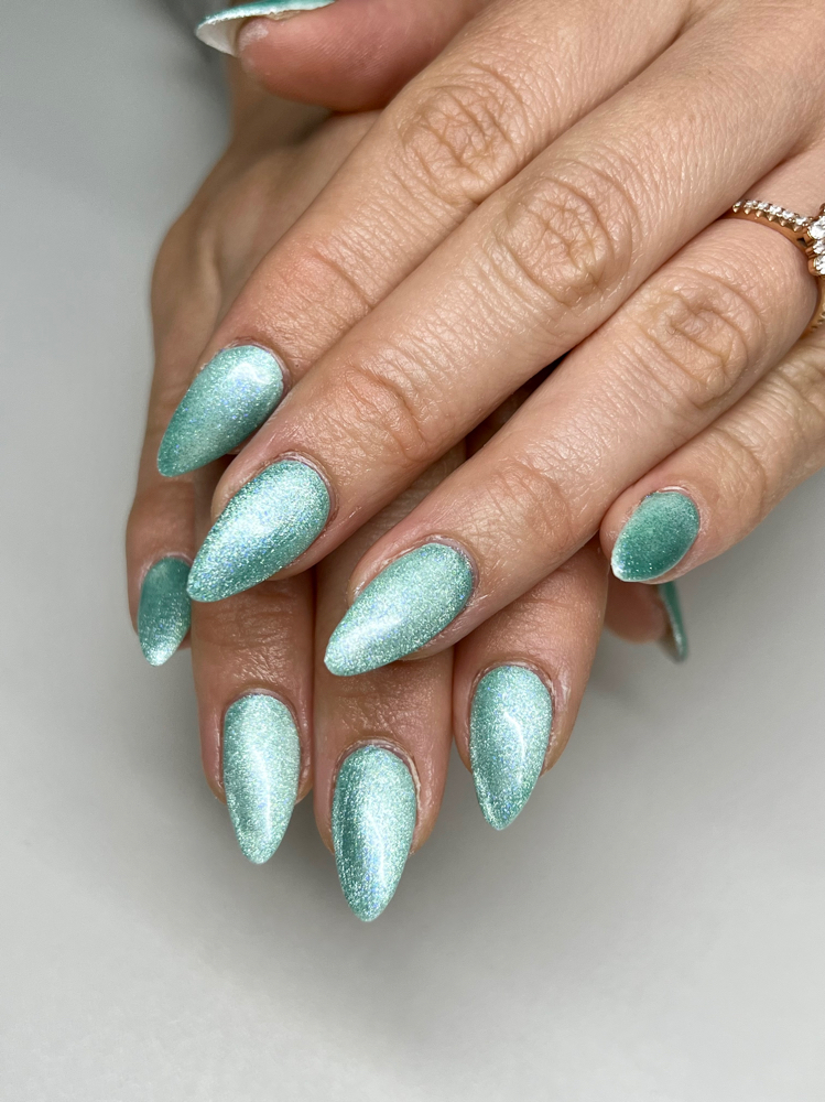 Gel-X Full set one color/accent at The Nail Muse in San Diego, CA