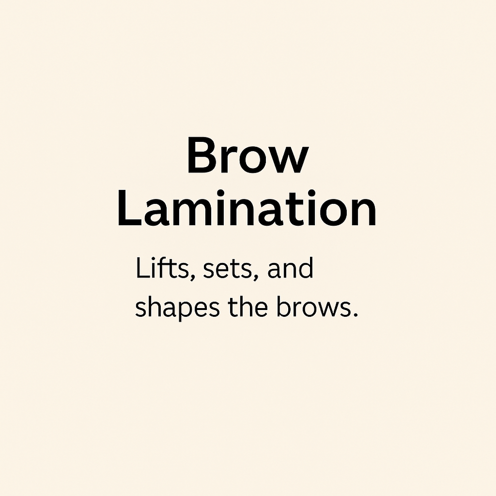 Eyebrow lamination