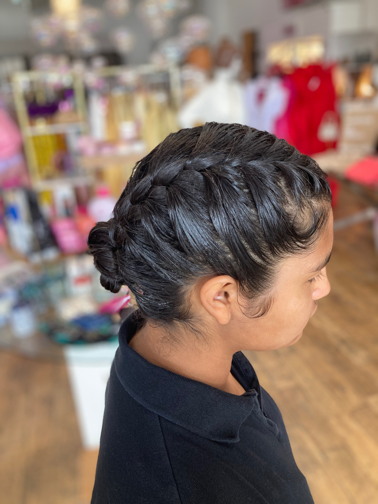 French/ Dutch Braids at Beloved Beauty Salon in McAllen, TX