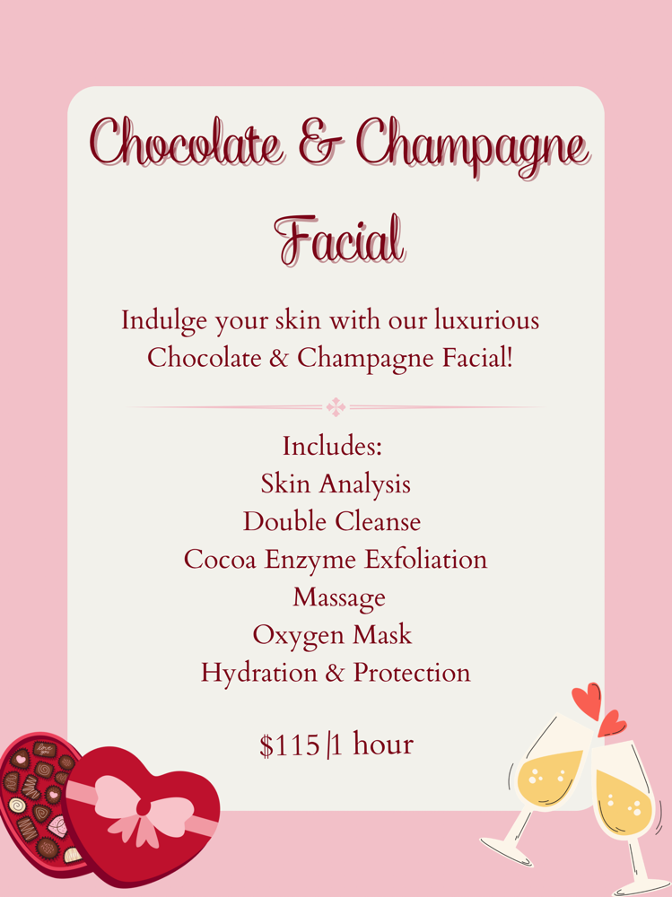 Chocolate & Champagne Facial at Cloud 9 Beauty & Wellness in Eastman, GA