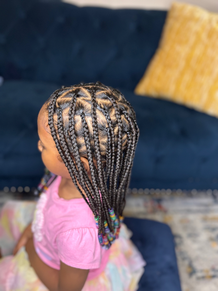 Toddler knotless Braids (2-5)